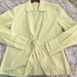 Stretch cotton twist knot concealed zip